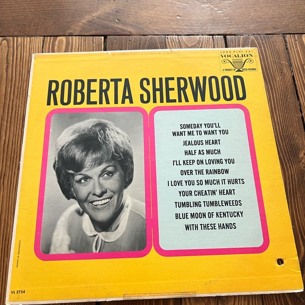 Roberta Sherwood Self Titled 1966 Vinyl LP